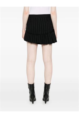Maddy pinstripe ruffled skirt ISABEL MARANT | JU0412FAC4E03I01BK